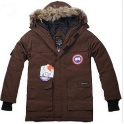 Пуховик Canada Goose коричневый